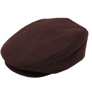 Brown Wool Traditional Ascot Ivy Driver Cap