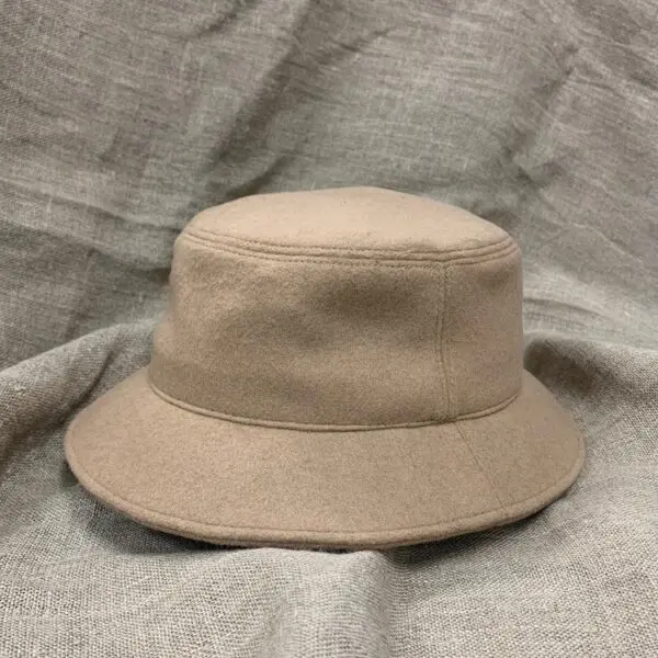Camel Melton Wool Bucket Hat