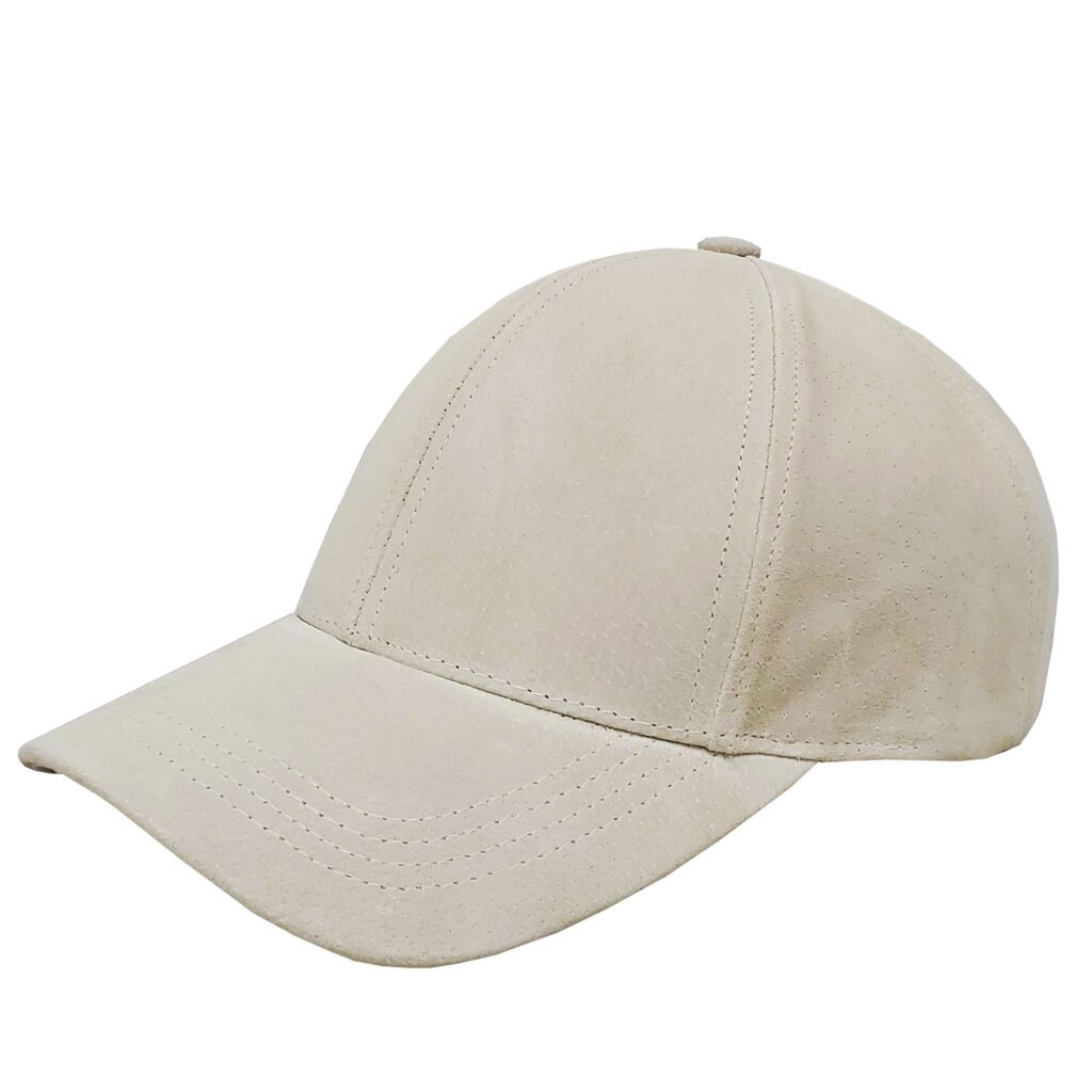 Bone Suede Leather Baseball Cap - Winner Caps MFG. Company