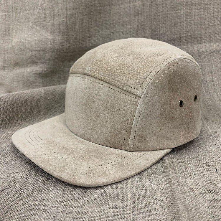 Emstate Suede Leather 5 Panel Camp Cap